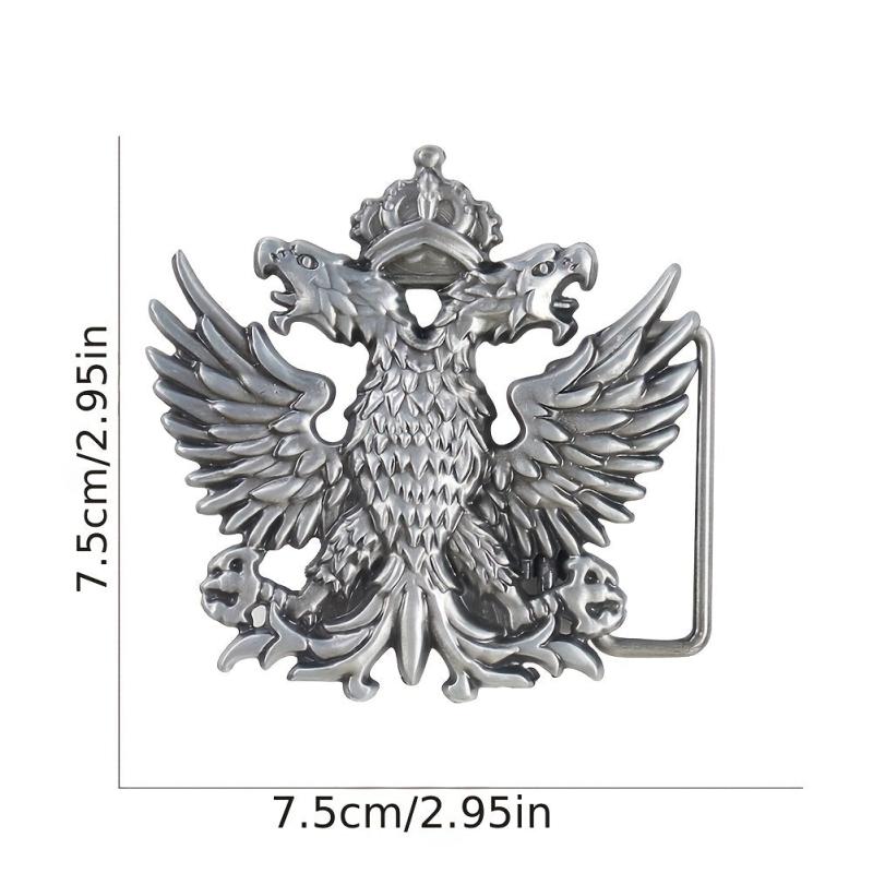 Double Headed Eagle Emblem Badge Men's Belt Buckle For Jeans