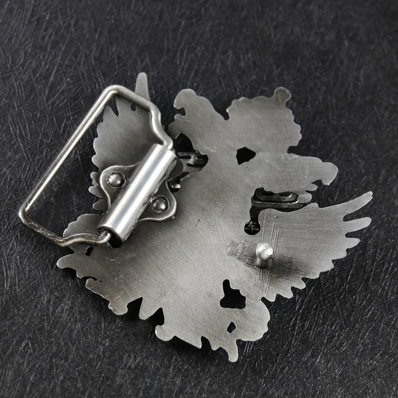 Double Headed Eagle Emblem Badge Men's Belt Buckle For Jeans