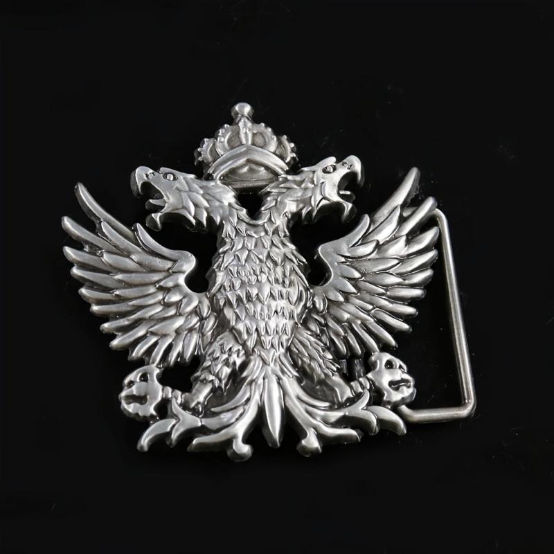 Double Headed Eagle Emblem Badge Men's Belt Buckle For Jeans