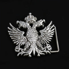 Double Headed Eagle Emblem Badge Men's Belt Buckle For Jeans