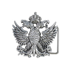 Double Headed Eagle Emblem Badge Men's Belt Buckle For Jeans