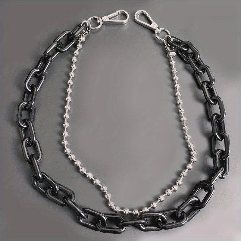 Fluorescent Acrylic Chain Jeans Metal Chain Hip Hop Chain Pendant