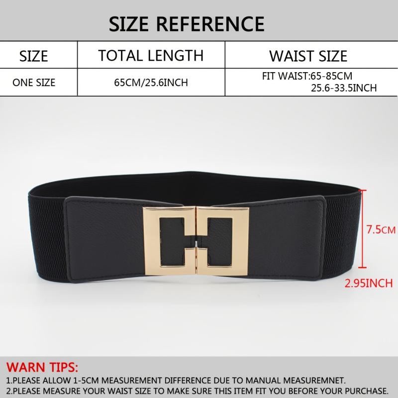 Wide Waistband Women's Elastic Belt for Dress Decoration