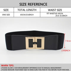 Wide Waistband Women's Elastic Belt for Dress Decoration