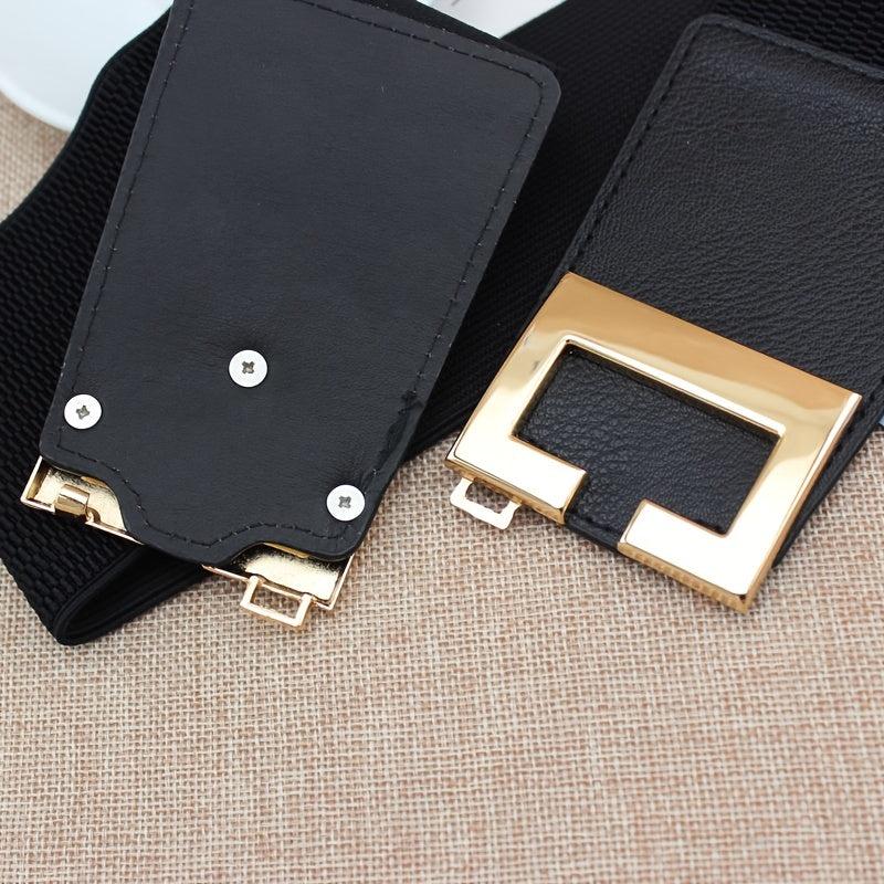 Wide Waistband Women's Elastic Belt for Dress Decoration