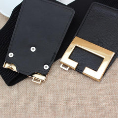 Wide Waistband Women's Elastic Belt for Dress Decoration