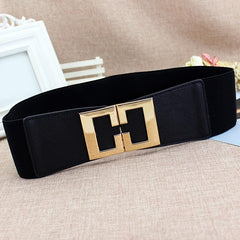 Wide Waistband Women's Elastic Belt for Dress Decoration