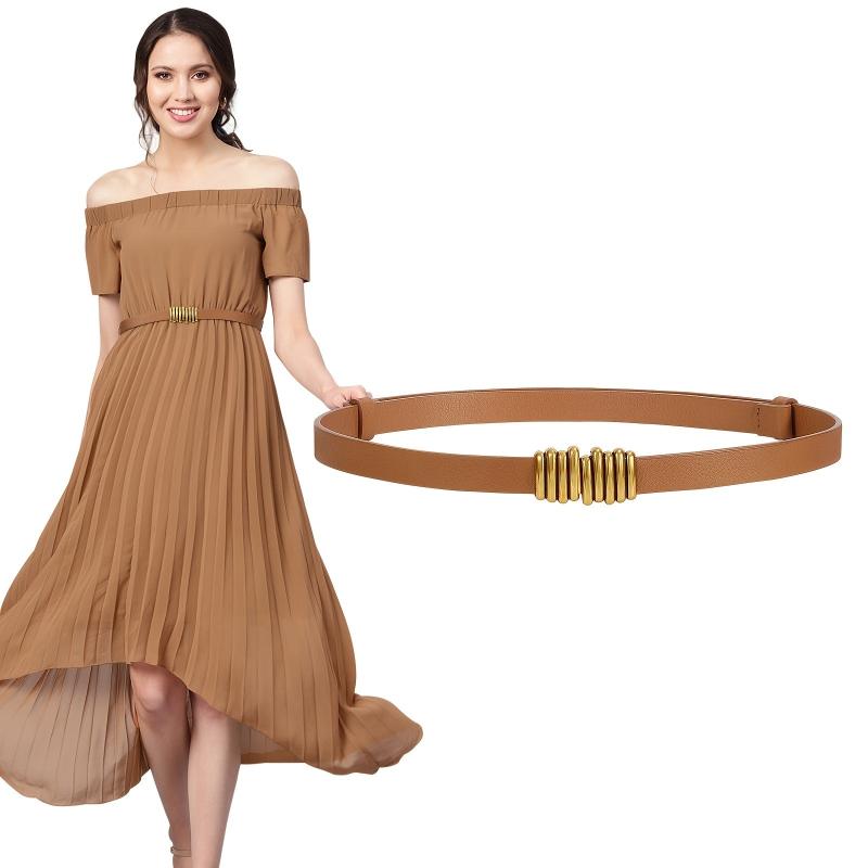 Vintage Skinny Belts Buckle Waist Belt for Dress Jeans Pants