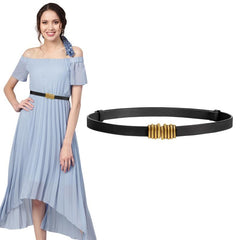 Vintage Skinny Belts Buckle Waist Belt for Dress Jeans Pants