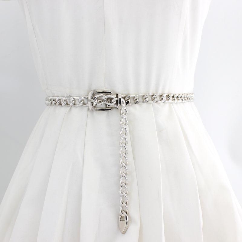 Women's Waist Chain Decorative Dress Belt Metal Chain Accessories