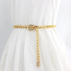 Women's Waist Chain Decorative Dress Belt Metal Chain Accessories