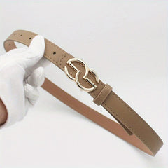 Geometric Buckle PU Belt for Women