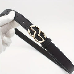 Geometric Buckle PU Belt for Women