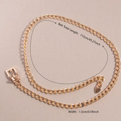 Y2K Metal Openwork Waist Chain Punk Waistband for Women