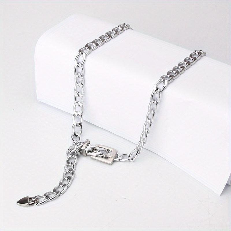 Y2K Metal Openwork Waist Chain Punk Waistband for Women