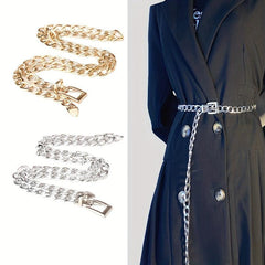 Y2K Metal Openwork Waist Chain Punk Waistband for Women