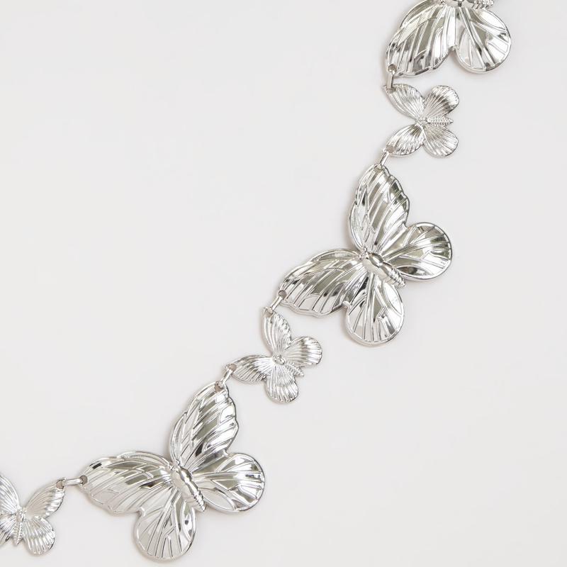 Y2K Butterfly Waist Chain Metal Belly Chain