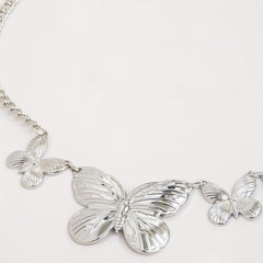 Y2K Butterfly Waist Chain Metal Belly Chain