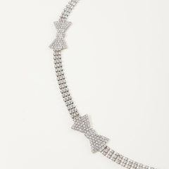 Rhinestone Bow Waist Chain Sexy Body Chain
