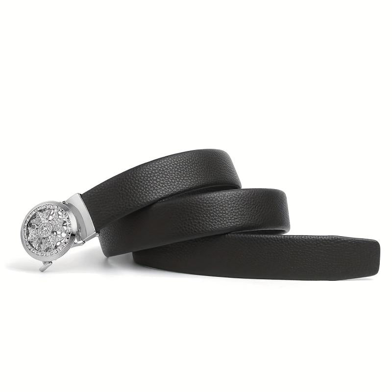 Top Layer Cowhide Men's Automatic Business Belt