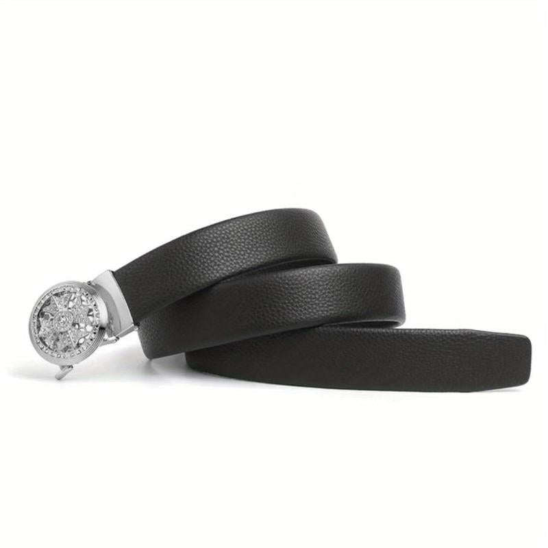 Top Layer Cowhide Men's Automatic Business Belt