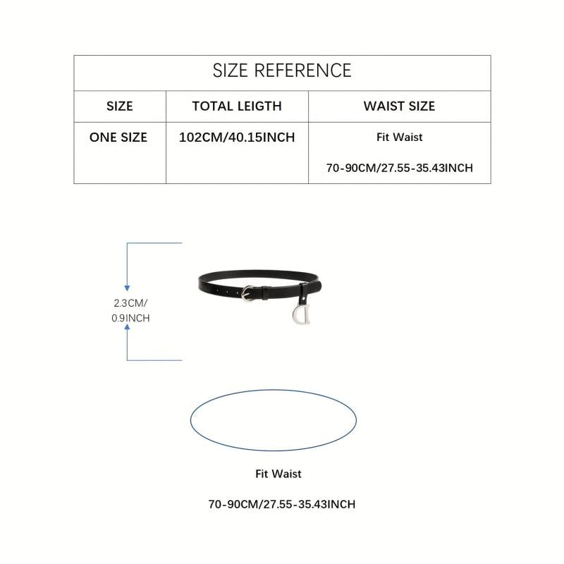 Casual PU Leather Waistband Unisex Jeans Pants Belts For Women Men