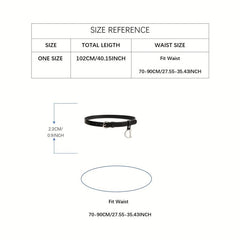 Casual PU Leather Waistband Unisex Jeans Pants Belts For Women Men