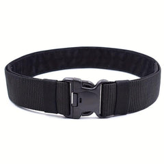 Unisex Green Tactical Elastic Canvas Belt Military Hiking Rigger Work Belt