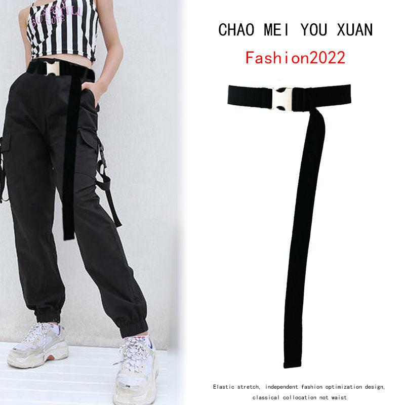 Adjustable Elastic Buckle Tape Belt for Overalls Cargo Pants