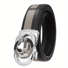 Men's Leather Belt Business Casual Jeans Belt Retro