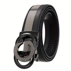 Men's Leather Belt Business Casual Jeans Belt Retro