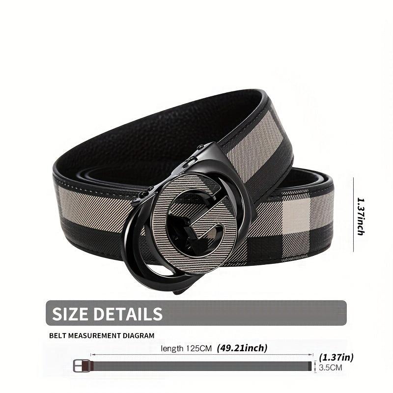 Men's Leather Belt Business Casual Jeans Belt Retro