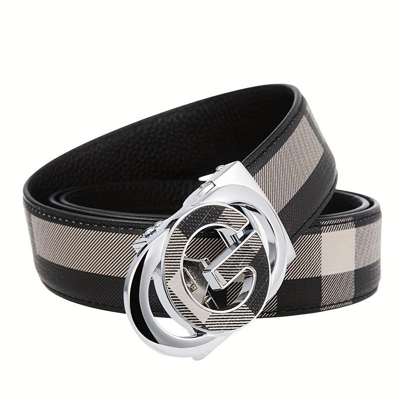 Men's Leather Belt Business Casual Jeans Belt Retro