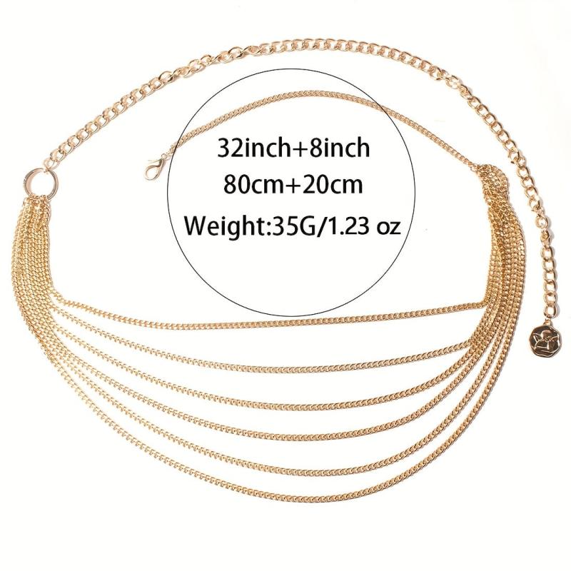 Vintage Coin Pendant Body Chain for Women