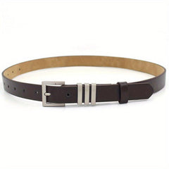 Women's Square Pin Buckle Belt PU Leather