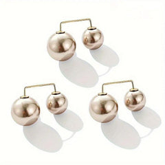 3pcs Faux Pearl Waist Brooch Set Pin Buckle Tightening Waistband