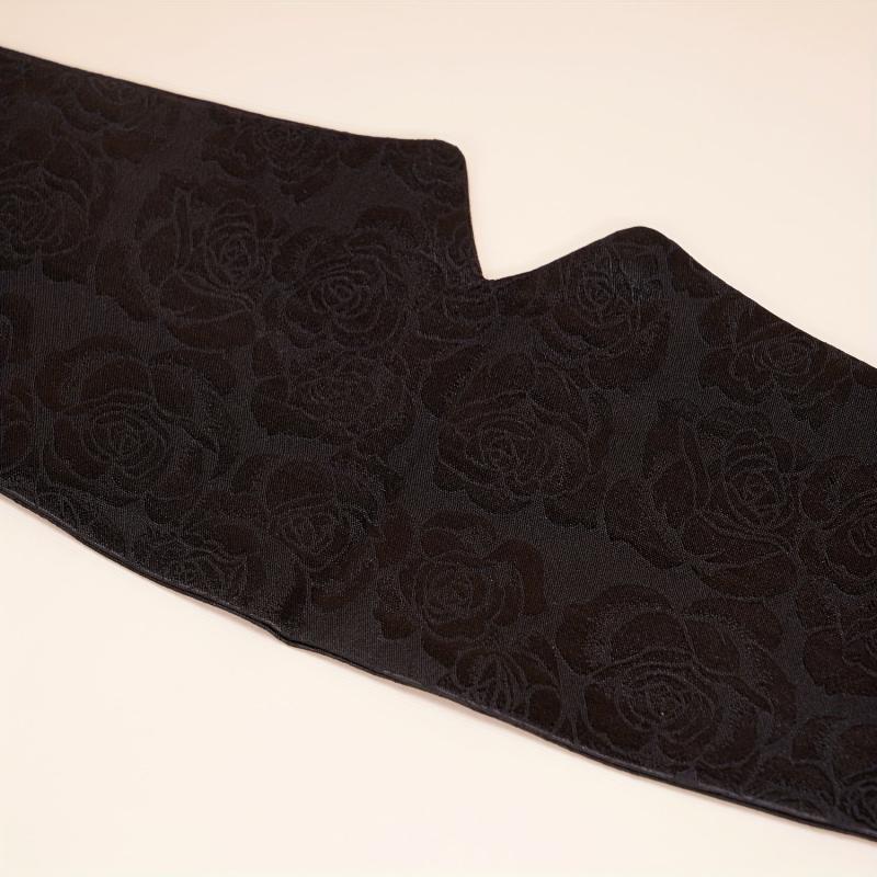Rose Jacquard Wide Belt Chinese Style Hanfu Waistband
