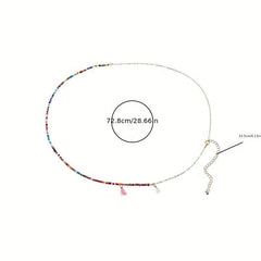 Colorful Tassel Bead Waist Chain Bohemian Style Body Chain
