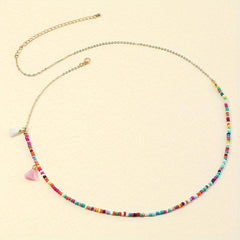 Colorful Tassel Bead Waist Chain Bohemian Style Body Chain