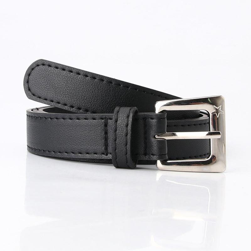 Vintage Square Pin Buckle Belt Classic Girdle For Women