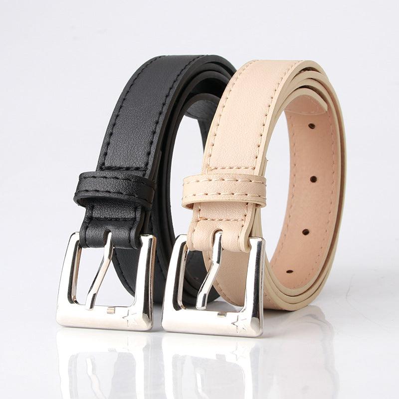 Vintage Square Pin Buckle Belt Classic Girdle For Women