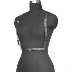 PU Leather Harness Belt For Women Goth Belt
