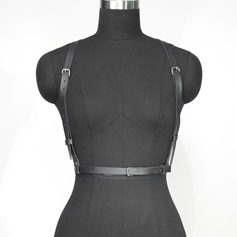 PU Leather Harness Belt For Women Goth Belt