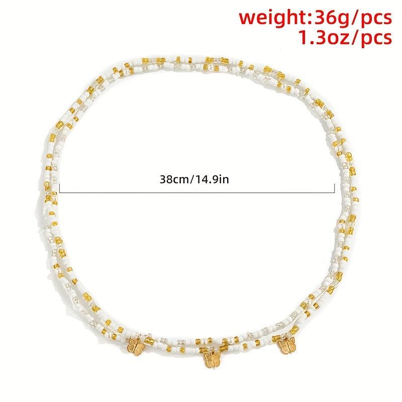 Bohemian Butterfly Tassel Waist Chain Body Chain Women Belly Jewelry