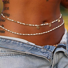 Bohemian Butterfly Tassel Waist Chain Body Chain Women Belly Jewelry