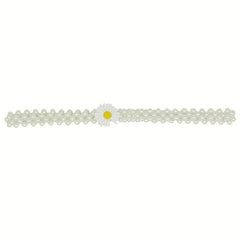 Elastic Waist Chain Sunflower Decor Hollow Out Belly Chain Girdle