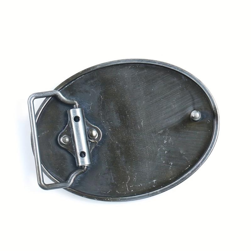 Wild Boar Oval Belt Buckle Vintage Metal Clasp Zodiac Animal Jeans Accessory