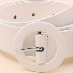 2pcs Round Pin Buckle Belt for Women