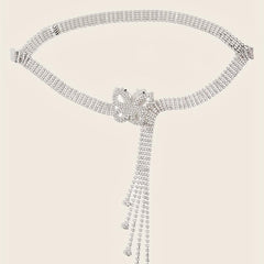 Y2K Rhinestone Tassel Belt for Women