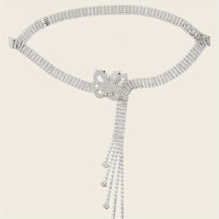 Y2K Rhinestone Tassel Belt for Women